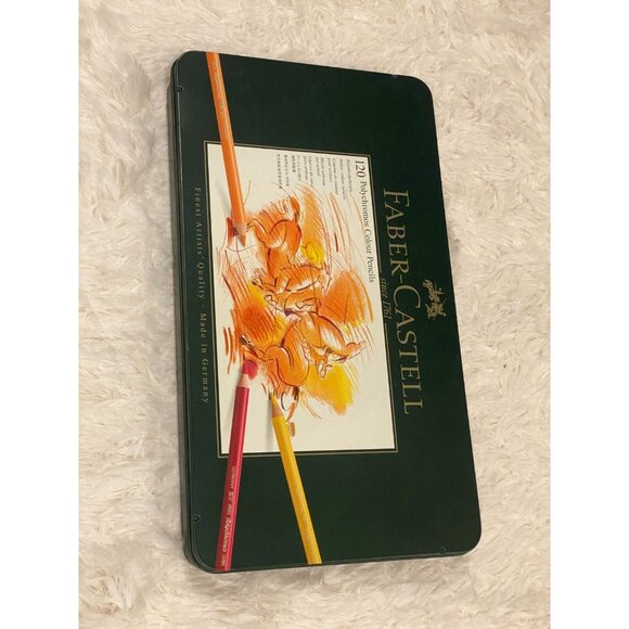FABER CASTELL POLYCHROMOS ARTISTS COLOUR PENCILS SET - 120 TIN Genuine UK Stock - Picture 4 of 7